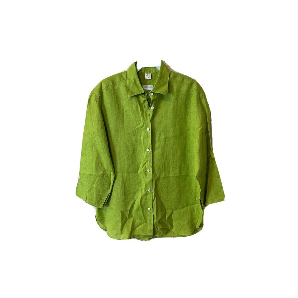 Maus & Hoffman Linen Collared Button Shirt - image 1
